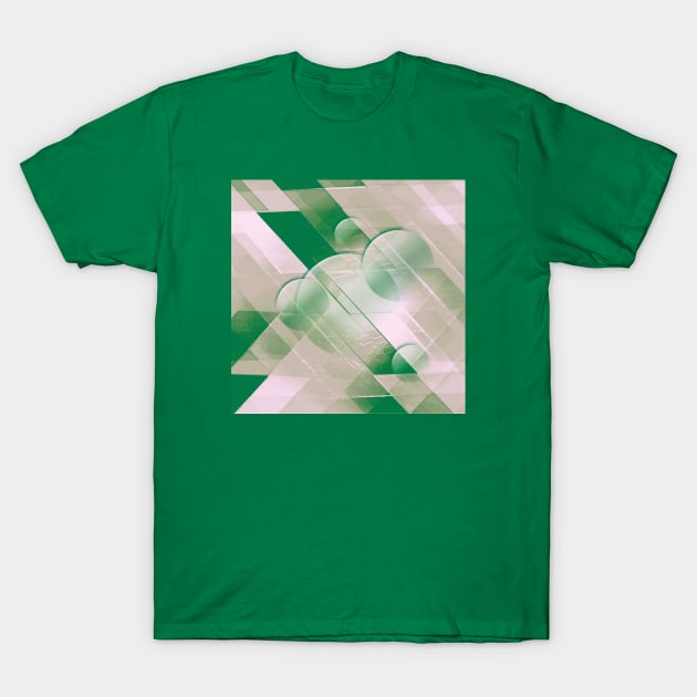 Green pattern T-Shirt by Graph'Contact